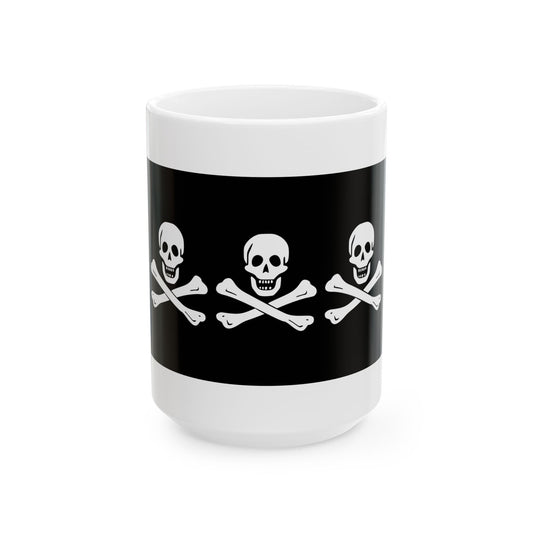 Pirate Flags Series - Christopher Condent - Ceramic Mug, (11oz, 15oz)