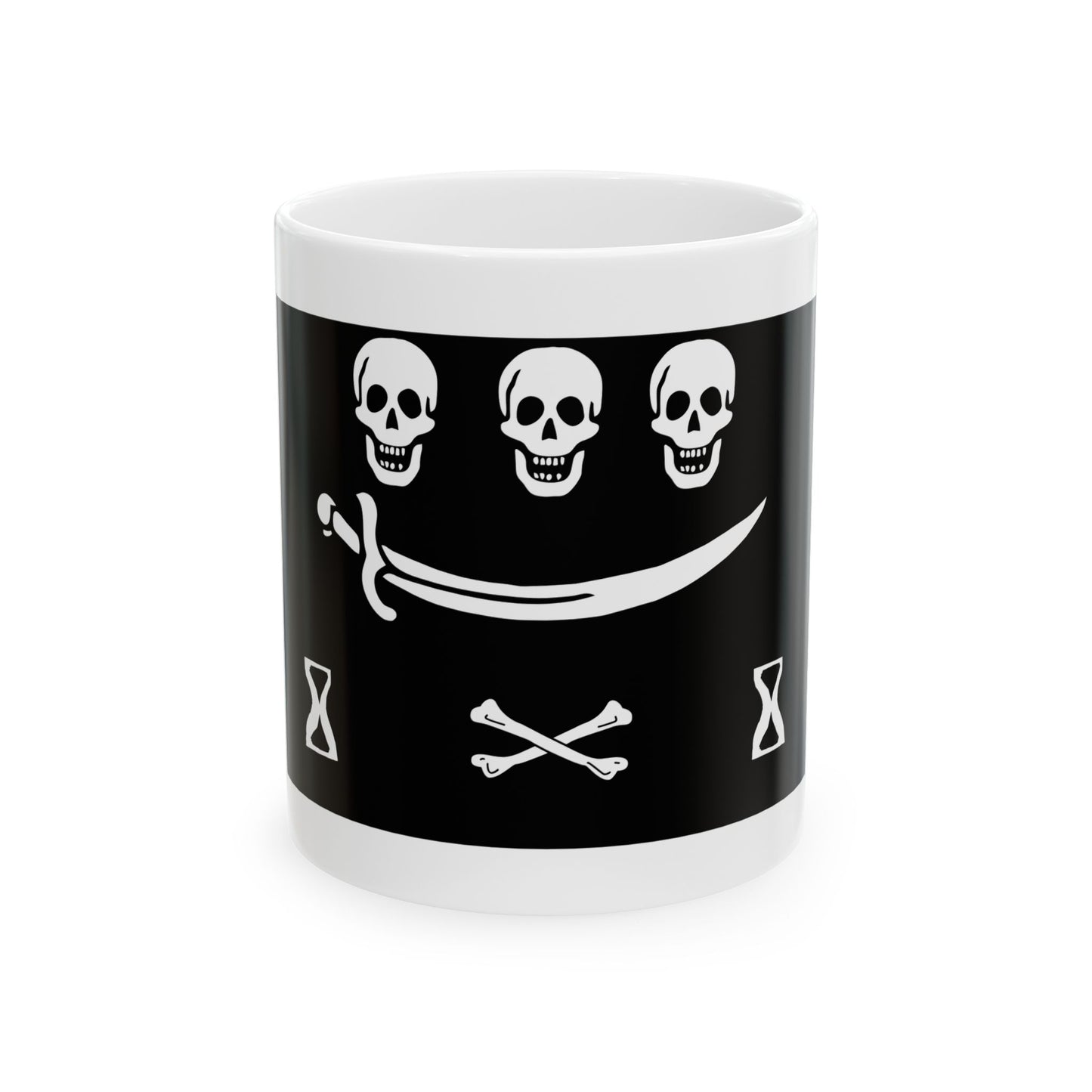 Pirate Flags Series - Jean Thomas Dulaien - Ceramic Mug, (11oz, 15oz)