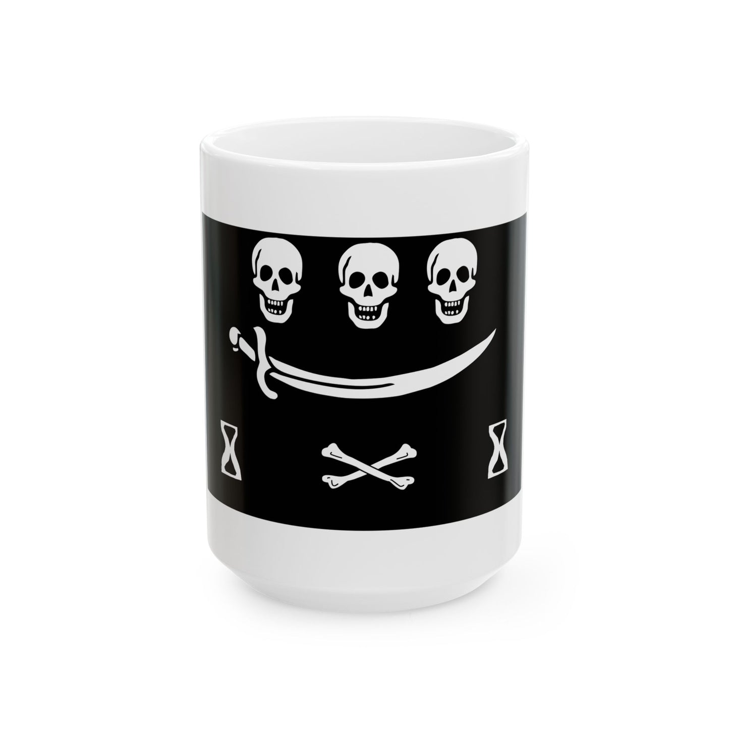 Pirate Flags Series - Jean Thomas Dulaien - Ceramic Mug, (11oz, 15oz)